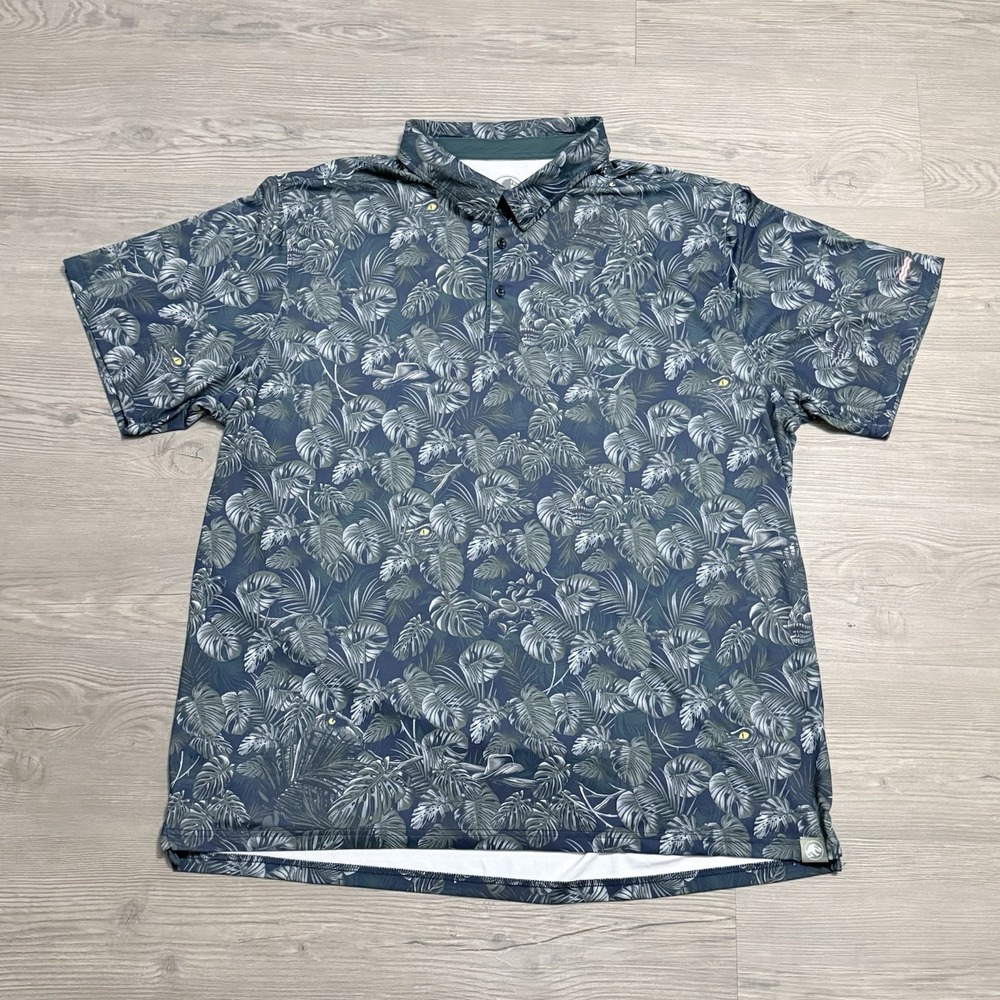 RSVLTS x Jurassic Park Polo Mens 3XL Dinosaurs Clever Girl Breakfast Balls Shirt - Picture 2 of 11